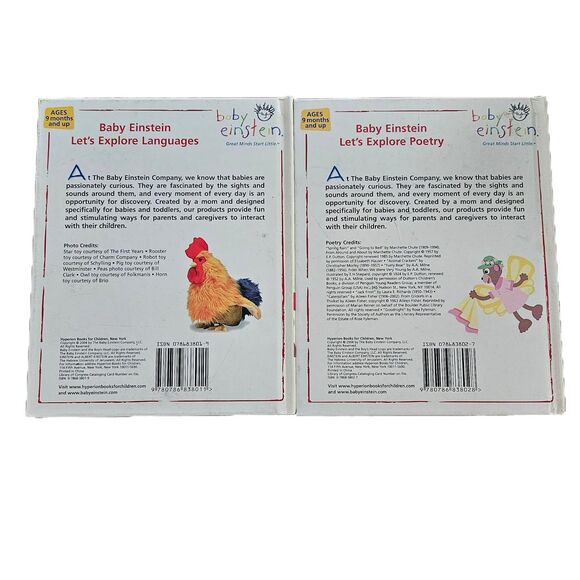 Baby Einstein Let's Explore Board Books Set Collection Disney Company Set Of 11 - Picture 4 of 14